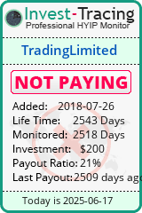 Monitored by Invest-Tracing.com HYIP Monitor-Invest-Tracing.com