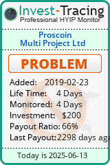 Monitored by Invest-Tracing.com HYIP Monitor-Invest-Tracing.com
