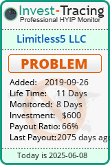 Monitored by Invest-Tracing.com HYIP Monitor-Invest-Tracing.com