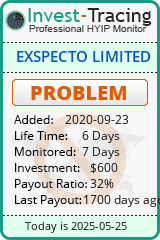 Monitored by Invest-Tracing.com HYIP Monitor-Invest-Tracing.com