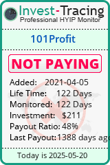 Monitored by Invest-Tracing.com HYIP Monitor-Invest-Tracing.com