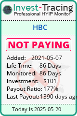 Monitored by Invest-Tracing.com HYIP Monitor-Invest-Tracing.com