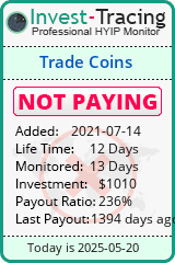 Monitored by Invest-Tracing.com HYIP Monitor-Invest-Tracing.com