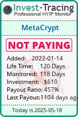 Monitored by Invest-Tracing.com HYIP Monitor-Invest-Tracing.com