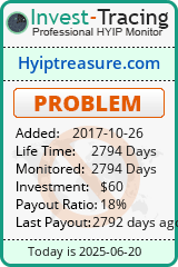 Monitored by Invest-Tracing.com HYIP Monitor-Invest-Tracing.com