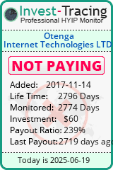 Monitored by Invest-Tracing.com HYIP Monitor-Invest-Tracing.com