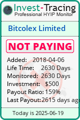 Monitored by Invest-Tracing.com HYIP Monitor-Invest-Tracing.com